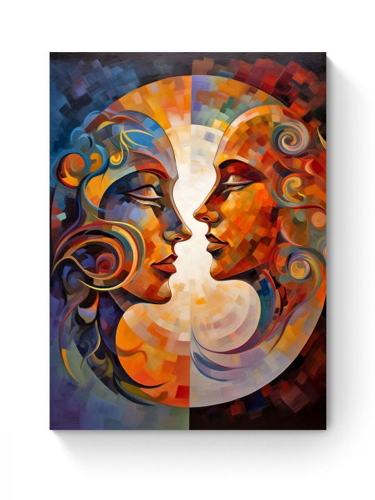 Алмазная мозаика на подрамнике «Отражение» 50x40 см