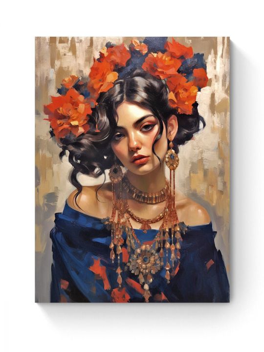 Алмазная мозаика на подрамнике «Мексиканка» 40x30 см