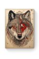 Алмазная мозаика на подрамнике «Тотем волка» 70x50 см
