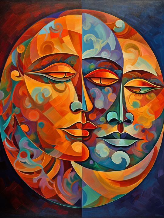 Алмазная мозаика без подрамника «Лики» 50x40 см