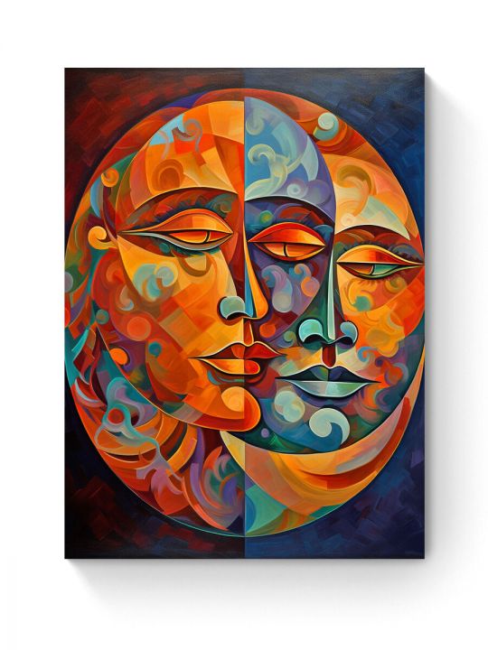 Алмазная мозаика на подрамнике «Лики» 50x40 см