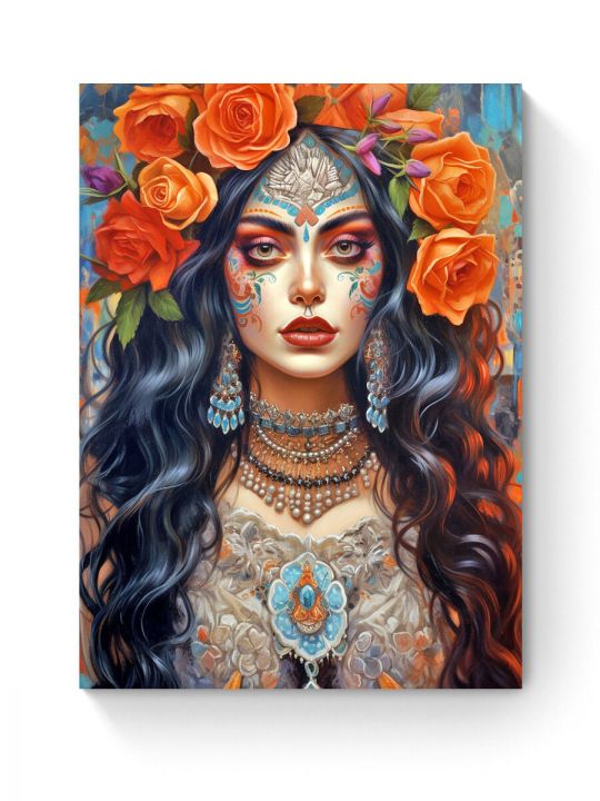 Алмазная мозаика на подрамнике «Нимфа» 90x70 см