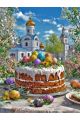 Алмазная мозаика без подрамника «Пасхальный день» 70x50 см