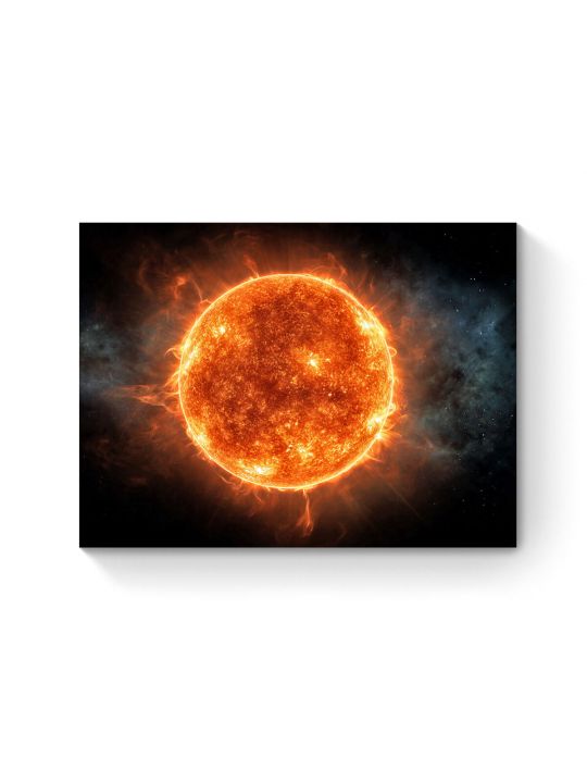 Алмазная мозаика на подрамнике «Солнце» 40x30 см