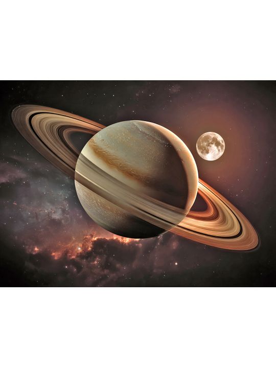 Алмазная мозаика без подрамника «Сатурн» 40x30 см