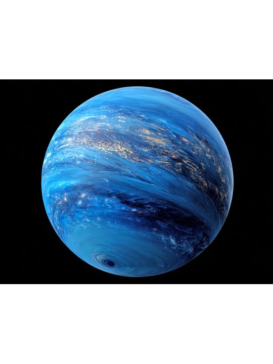 Алмазная мозаика без подрамника «Нептун» 40x30 см