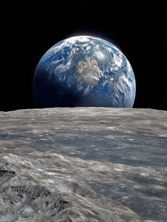 Алмазная мозаика без подрамника «Земля» 70x50 см