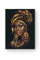 Алмазная мозаика на подрамнике «Афроамериканка» 70x50 см