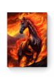Алмазная мозаика на подрамнике «Огненный конь» 50x40 см