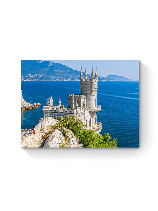 Алмазная мозаика на подрамнике «Замок в Крыму» 40x30 см