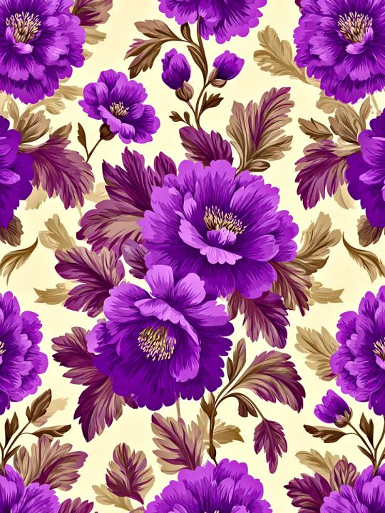 Алмазная мозаика без подрамника «Цветочный узор» 60x45 см