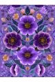 Алмазная мозаика без подрамника «Цветочный узор» 130x100 см