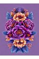 Алмазная мозаика без подрамника «Цветочный узор» 60x45 см