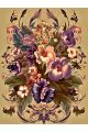 Алмазная мозаика без подрамника «Цветочный узор» 80x60 см