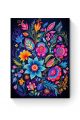 Алмазная мозаика на подрамнике «Цветочный узор» 90x70 см