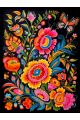 Алмазная мозаика без подрамника «Цветочный узор» 130x100 см