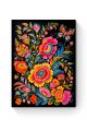 Алмазная мозаика на подрамнике «Цветочный узор» 80x60 см