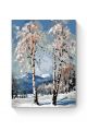 Картина по номерам на подрамнике «Две березы» 25x20 см