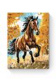 Картина по номерам на подрамнике «Гнедой конь» 25x20 см
