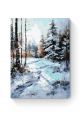 Картина по номерам на подрамнике «Зимний лес» 35x25 см