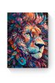 Картина по номерам на подрамнике «Цветочный лев» 35x25 см