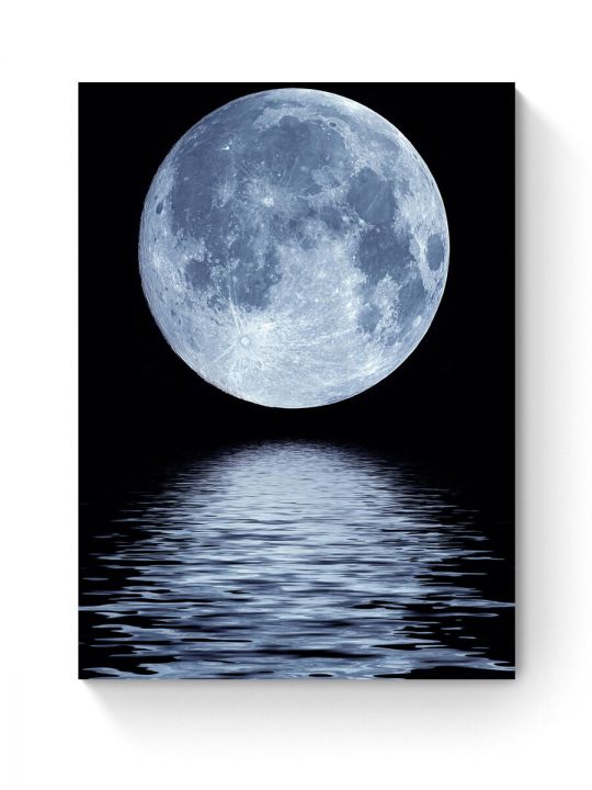 Алмазная мозаика на подрамнике «Лунный свет» 40x30 см