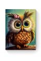Алмазная мозаика на подрамнике «Влюбленная сова» 60x45 см