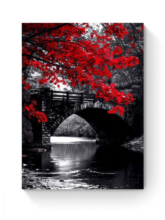 Алмазная мозаика на подрамнике «Каменный мост» 60x45 см