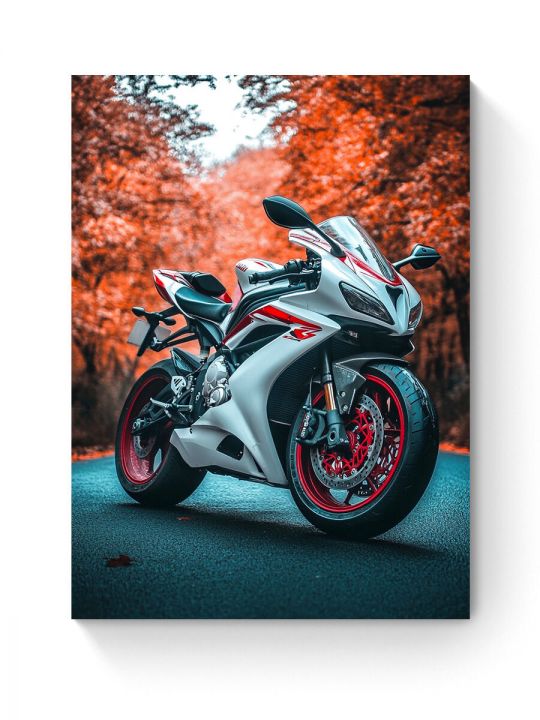 Алмазная мозаика на подрамнике «Мотоцикл» 50x40 см