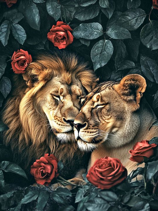 Алмазная мозаика без подрамника «Нотка страсти» 40x30 см