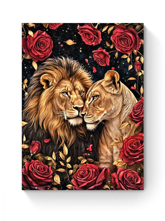 Алмазная мозаика на подрамнике «Нотка страсти» 80x60 см