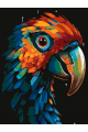 Картина по номерам без подрамника «Арт-попугай» 25x20 см