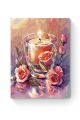 Картина по номерам на подрамнике «Свеча и розы» 25x20 см