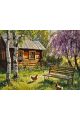 Алмазная мозаика без подрамника «Лето в деревне» 60x45 см