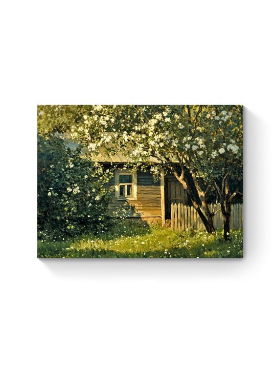 Алмазная мозаика на подрамнике «Лето в деревне» 90x70 см