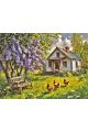 Алмазная мозаика без подрамника «Лето в деревне» 130x100 см