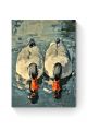 Алмазная мозаика на подрамнике «Гуси обнимуси» 40x30 см