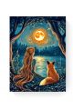 Алмазная мозаика на подрамнике «Зов луны» 60x45 см