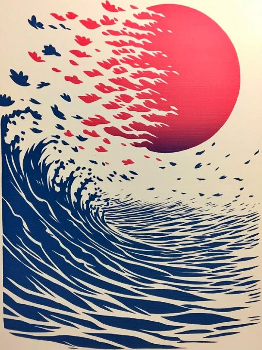 Алмазная мозаика без подрамника «Лунный бриз» 25x20 см