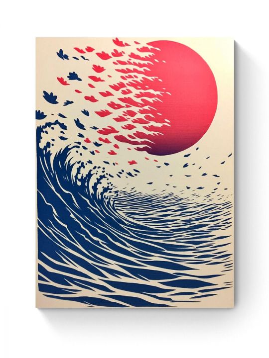 Алмазная мозаика на подрамнике «Лунный бриз» 70x50 см