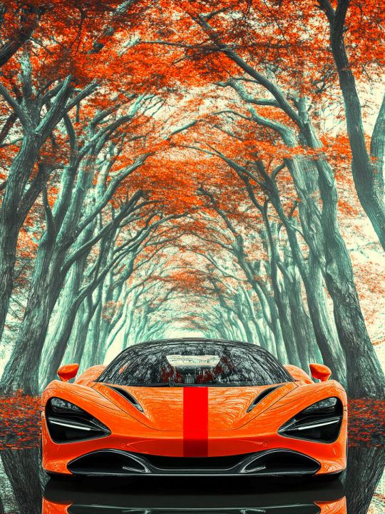 Алмазная мозаика без подрамника «Суперкар» 50x40 см