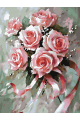 Картина по номерам без подрамника «Букетик роз» 25x20 см