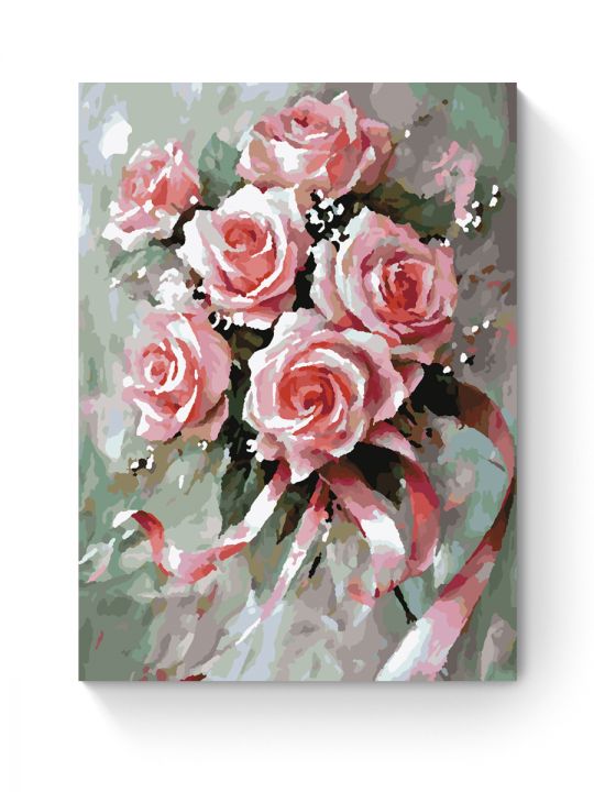 Картина по номерам на подрамнике «Букетик роз» 25x20 см