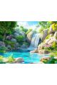 Алмазная мозаика на подрамнике «Водопад» 60x45 см