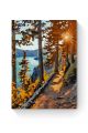 Картина по номерам на подрамнике «Закат у озера» 35x25 см