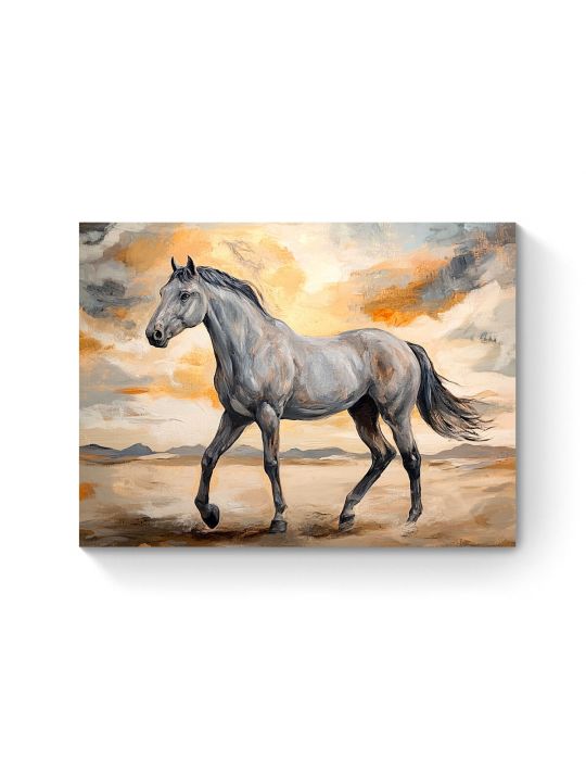 Алмазная мозаика на подрамнике «Мустанг» 50x40 см