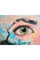 Алмазная мозаика без подрамника «Око природы» 50x40 см