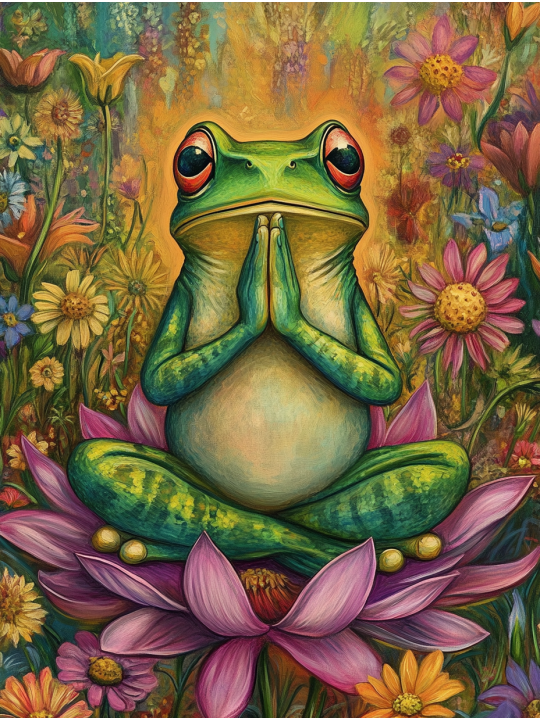 Алмазная мозаика без подрамника «Медитация» 130x100 см