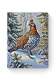 Алмазная мозаика на подрамнике «Фазан в лесу» 80x60 см