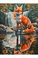 Алмазная мозаика без подрамника «Лисица» 90x70 см